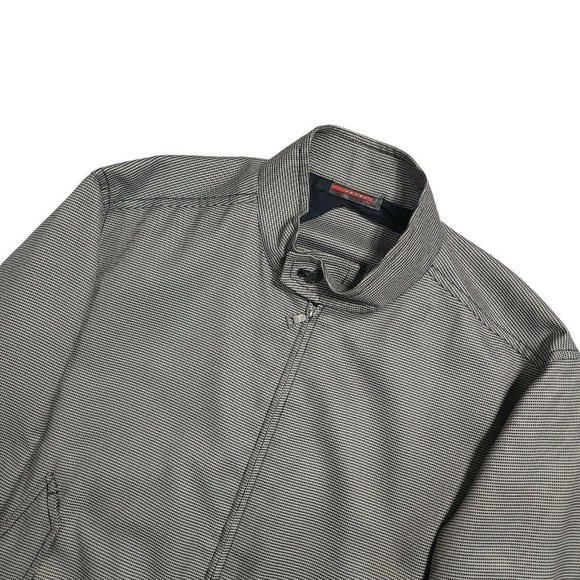 Prada Sport Y2K Herringbone Bomber Jacket - Grey - Picture 3 of 9